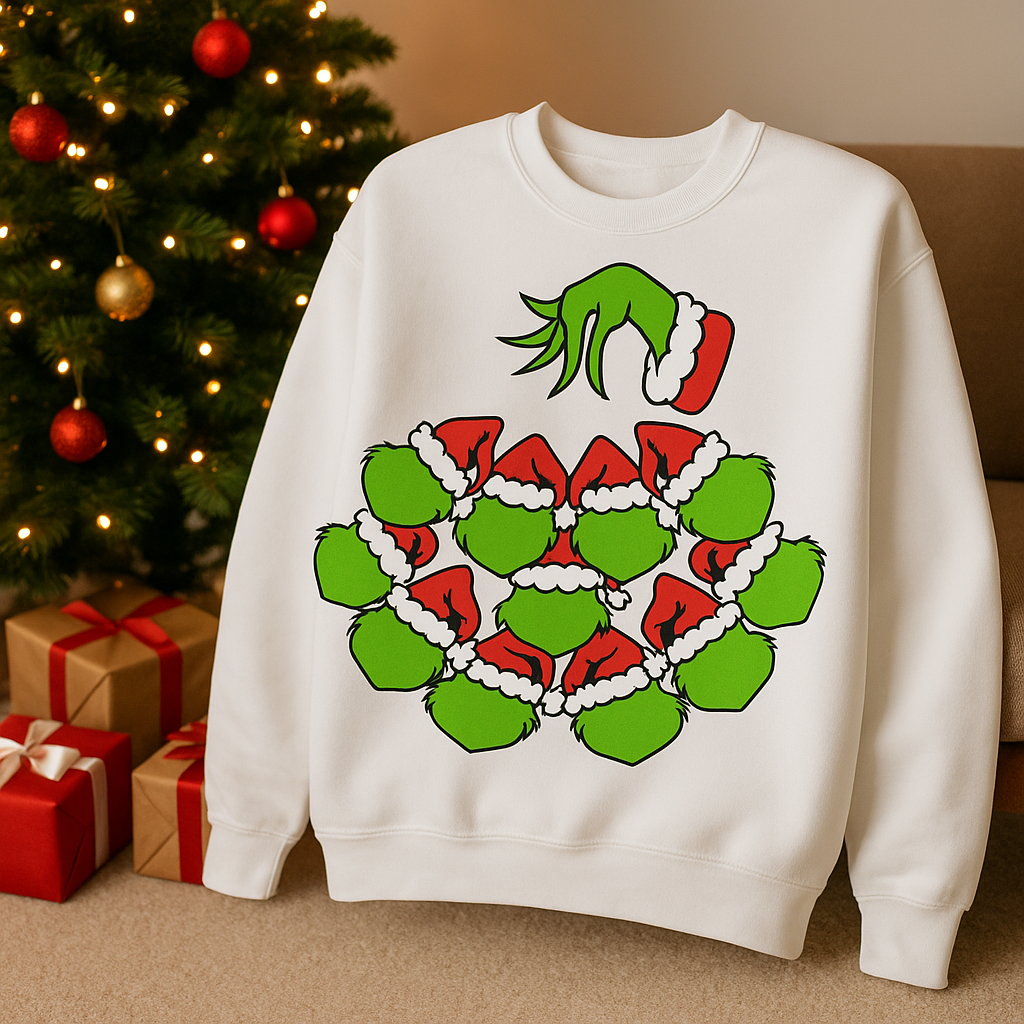 Grinch Ornament SVG Bundle | Red Christmas Ornaments | Family Shirt & Decor Designs (Digital Download)