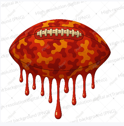 San Francisco 49ers Drip Camo Football