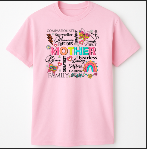 Mother Inspiration Tee – Motivational Shirt for Moms – Faith-Based Cotton T-Shirt
