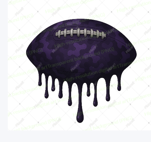 Baltimore Ravens Drip Football PNG